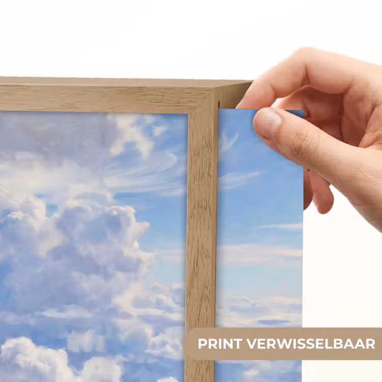 Lightbox - Wandlamp - Wolken - Lucht - Natuur - Abstract - Blauw — 5