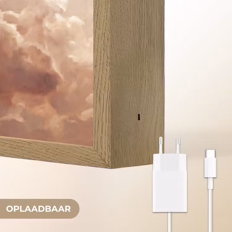 Lightbox - Wandlamp - Wolken - Lucht - Natuur - Modern - Bruin — 7