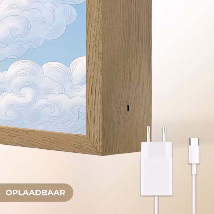 Lightbox - Wandlamp - Engel - Vliegend - Klassiek - Blauw — 7