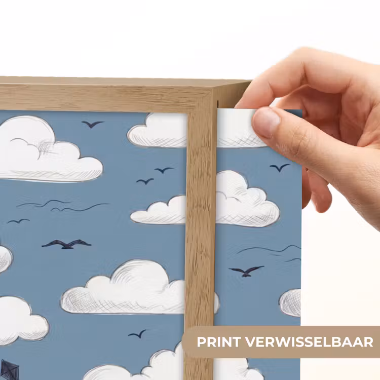 Lightbox - Wandlamp - Lucht - Zon - Wolken - Natuur - Blauw — 5