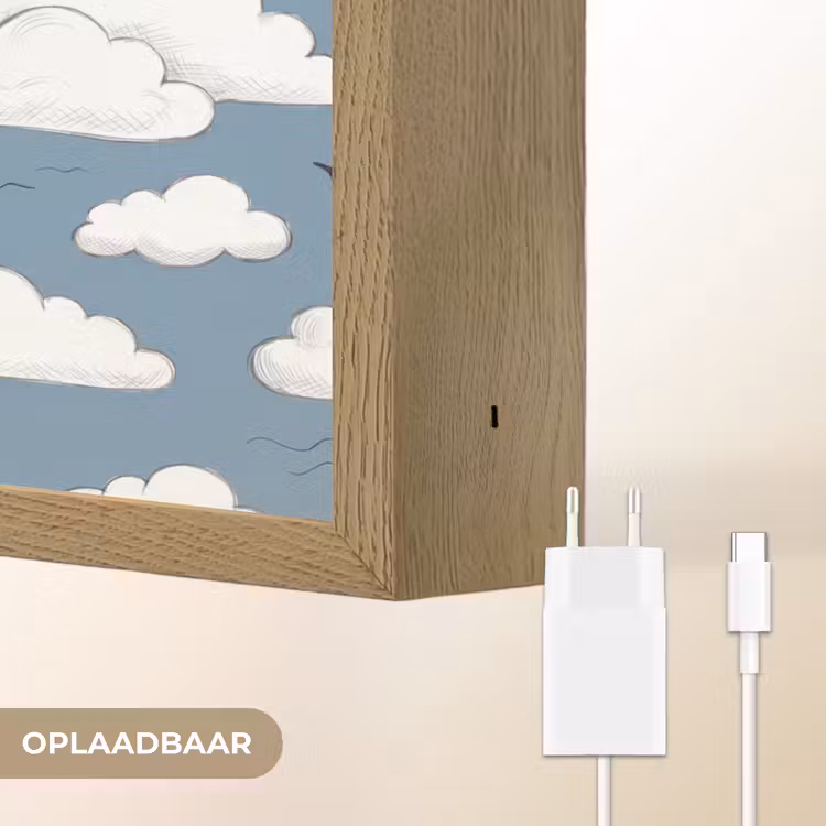 Lightbox - Wandlamp - Lucht - Zon - Wolken - Natuur - Blauw — 7