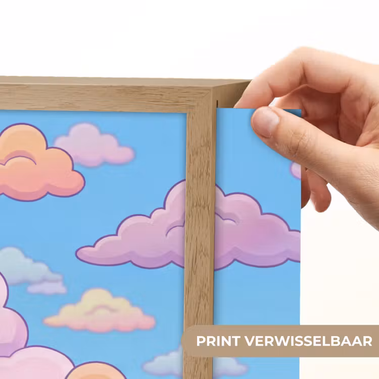 Lightbox - Wandlamp - Wolk - Lucht - Natuur - Illustratie - Pastel — 5
