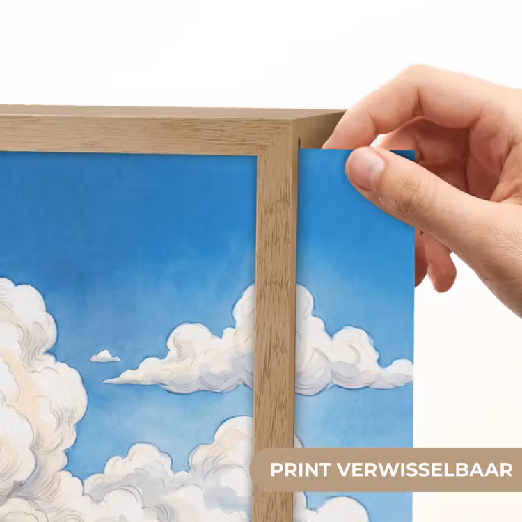 Lightbox - Wandlamp - Wolken - Blauwe lucht - Natuur - Modern - Wit — 5