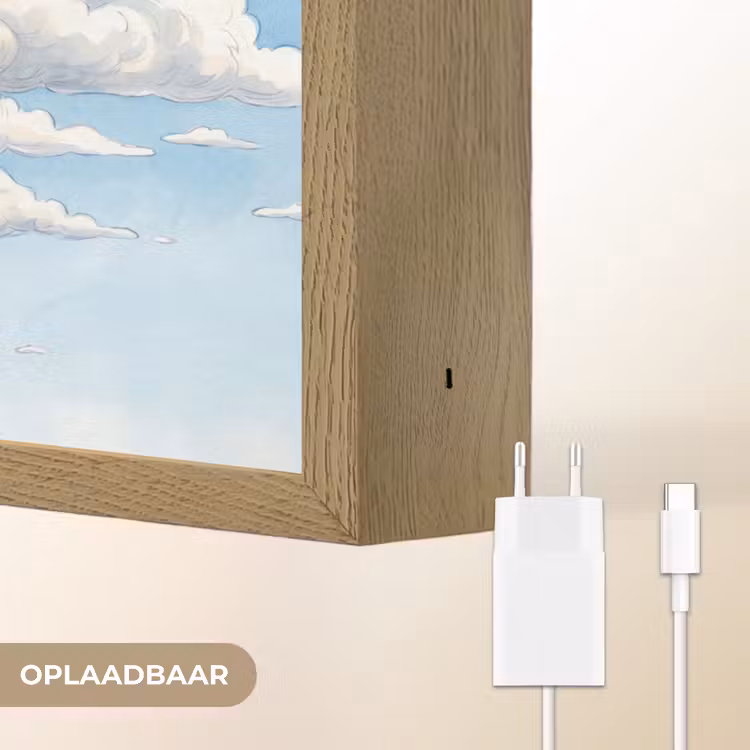 Lightbox - Wandlamp - Wolken - Blauwe lucht - Natuur - Modern - Wit — 7
