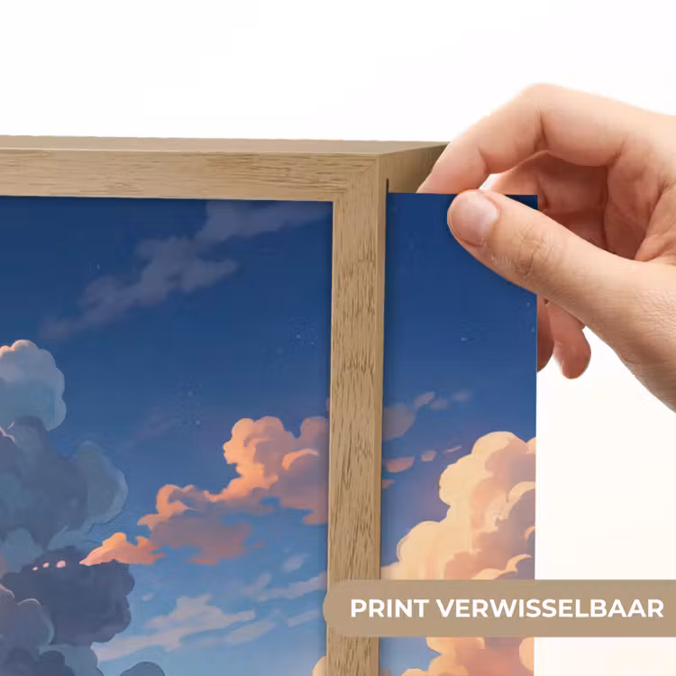 Lightbox - Wandlamp - Wolken - Daghemel - Natuur - Illustratie - Oranje — 5
