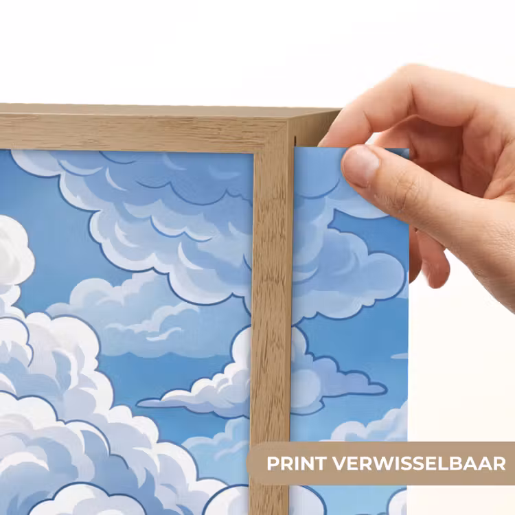 Lightbox - Wandlamp - Wolken - Hemel - Abstract - Wit — 5