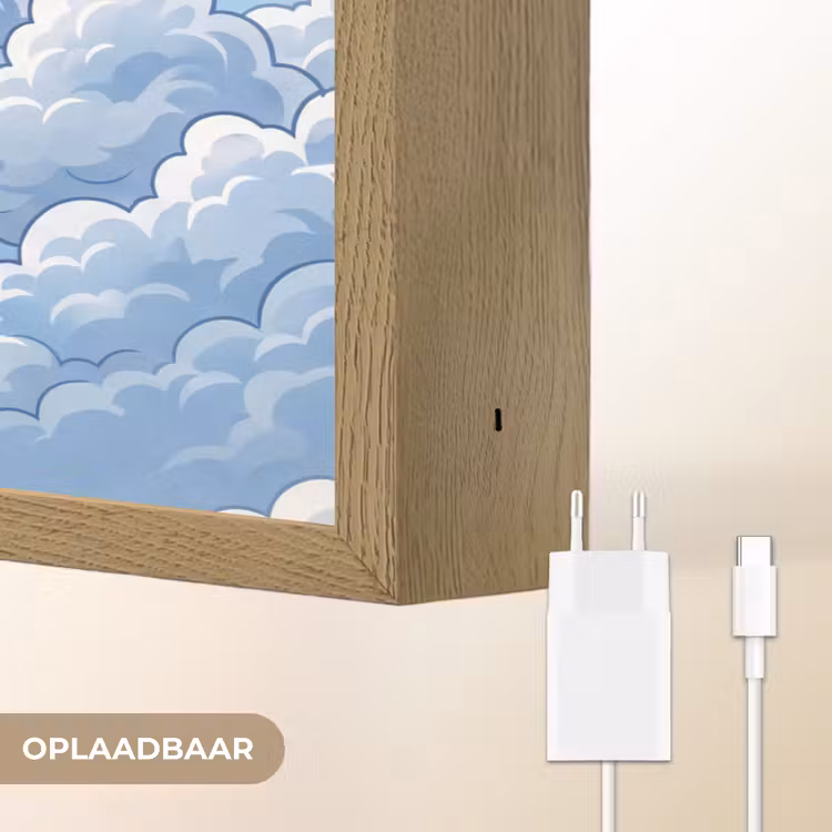 Lightbox - Wandlamp - Wolken - Hemel - Abstract - Wit — 7