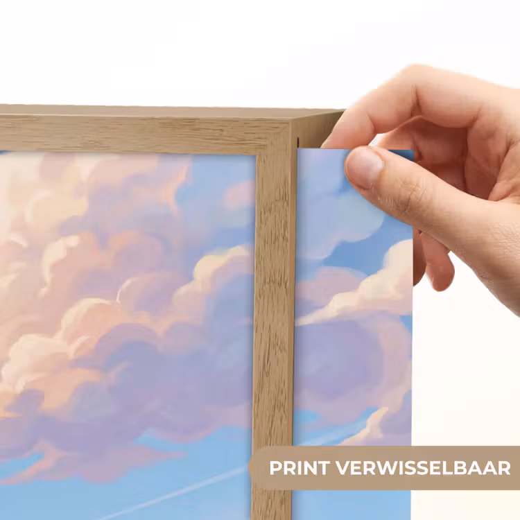 Lightbox - Wandlamp - Wolken - Lucht - Natuur - Blauw — 5