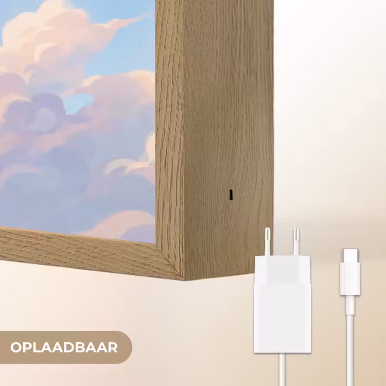 Lightbox - Wandlamp - Wolken - Lucht - Natuur - Blauw — 7