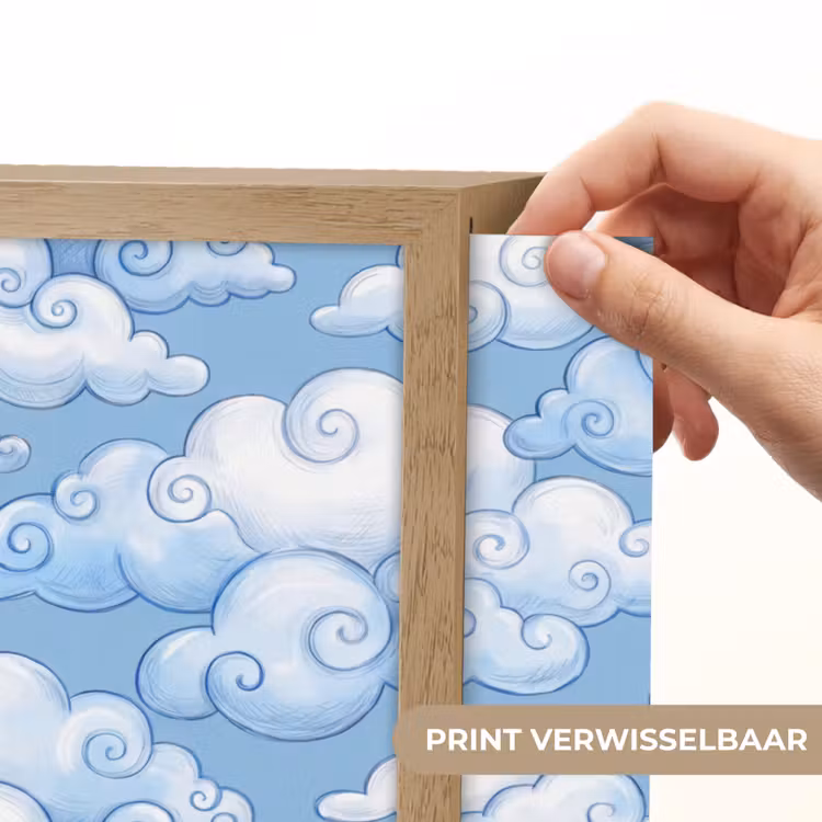 Lightbox - Wandlamp - Wolken - Patroon - Hemel - Illustratie - Wit — 5