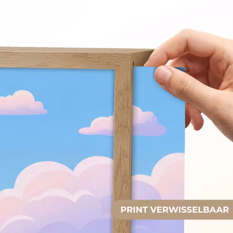 Lightbox - Wandlamp - Wolken - Roze - Blauw - Natuur - Modern — 5