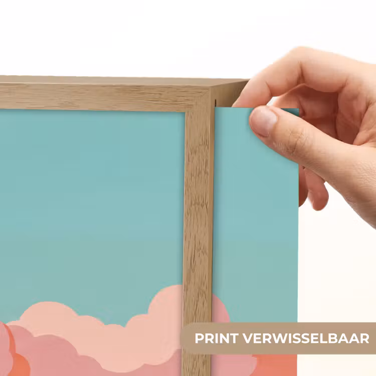 Lightbox - Wandlamp - Wolken - Roze - Natuur - Modern - Pastel — 5