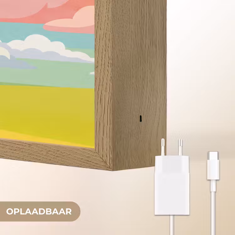 Lightbox - Wandlamp - Wolken - Roze - Natuur - Modern - Pastel — 7