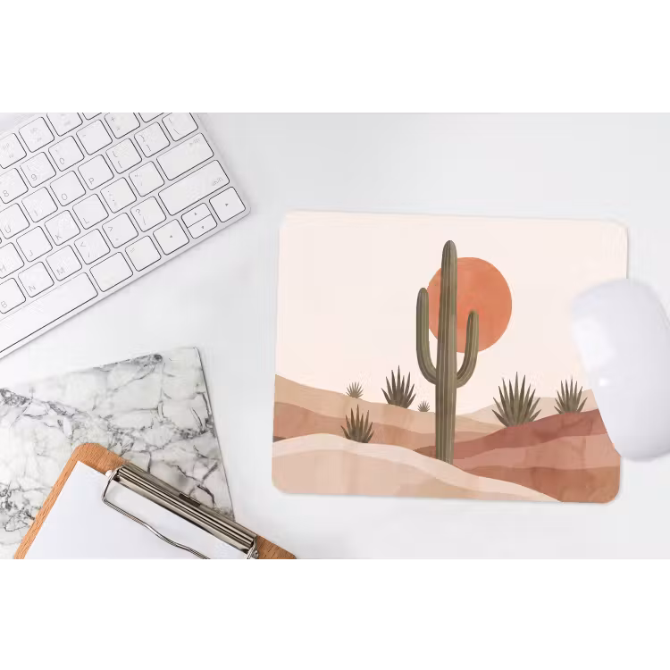 Muismat - Cactus - Duinen - Modern - Landschap - Groen — 2