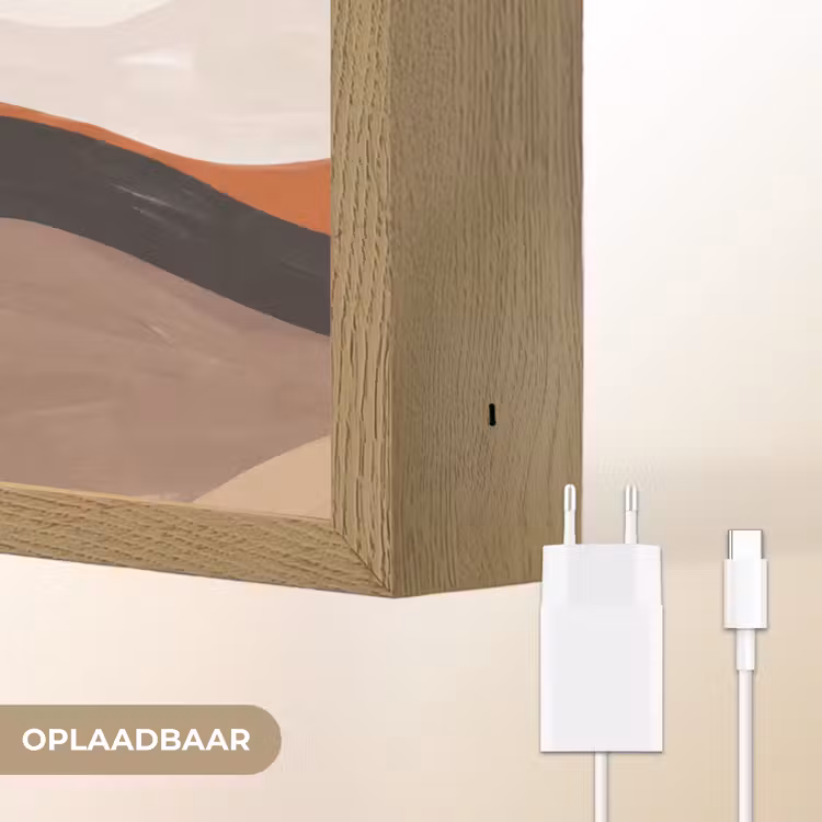 Lightbox - Wandlamp - Landschap - Heuvels - Zon - Abstract - Oranje — 7