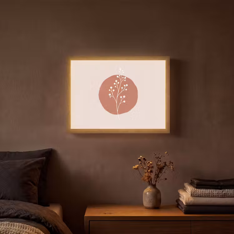 Lightbox - Wandlamp - Plant - Tak - Abstract - Modern - Wit — 3
