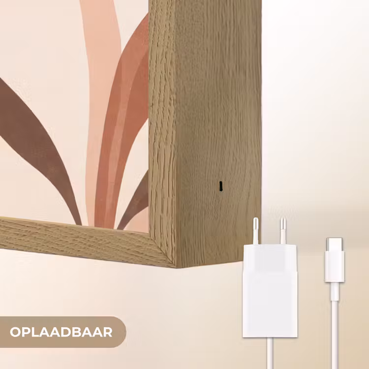 Lightbox - Wandlamp - Planten - Abstract - Natuur - Bruin — 7