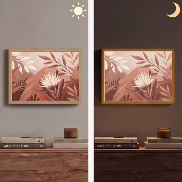 Lightbox - Wandlamp - Planten - Bladeren - Botanisch - Modern - Bruin — 6
