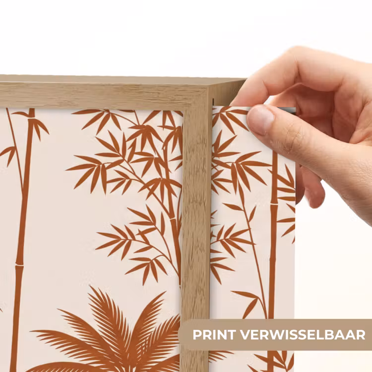 Lightbox - Wandlamp - Vogel - Boom - Tropisch - Minimalistisch - Bruin — 5