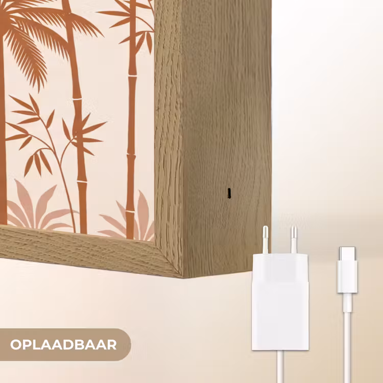 Lightbox - Wandlamp - Vogel - Boom - Tropisch - Minimalistisch - Bruin — 7