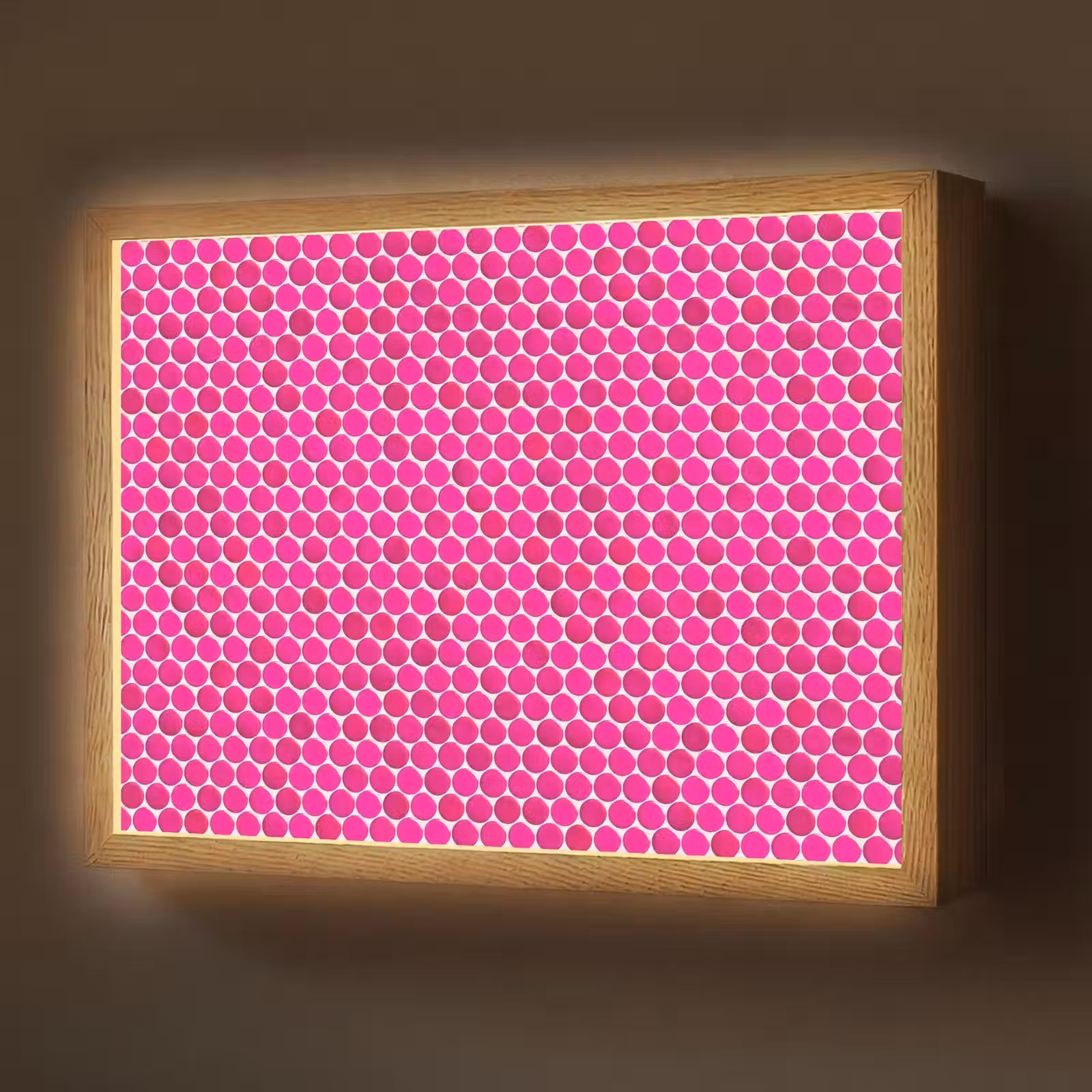Lightbox - Wandlamp - Penny - Mozaïek - Felroze — 1