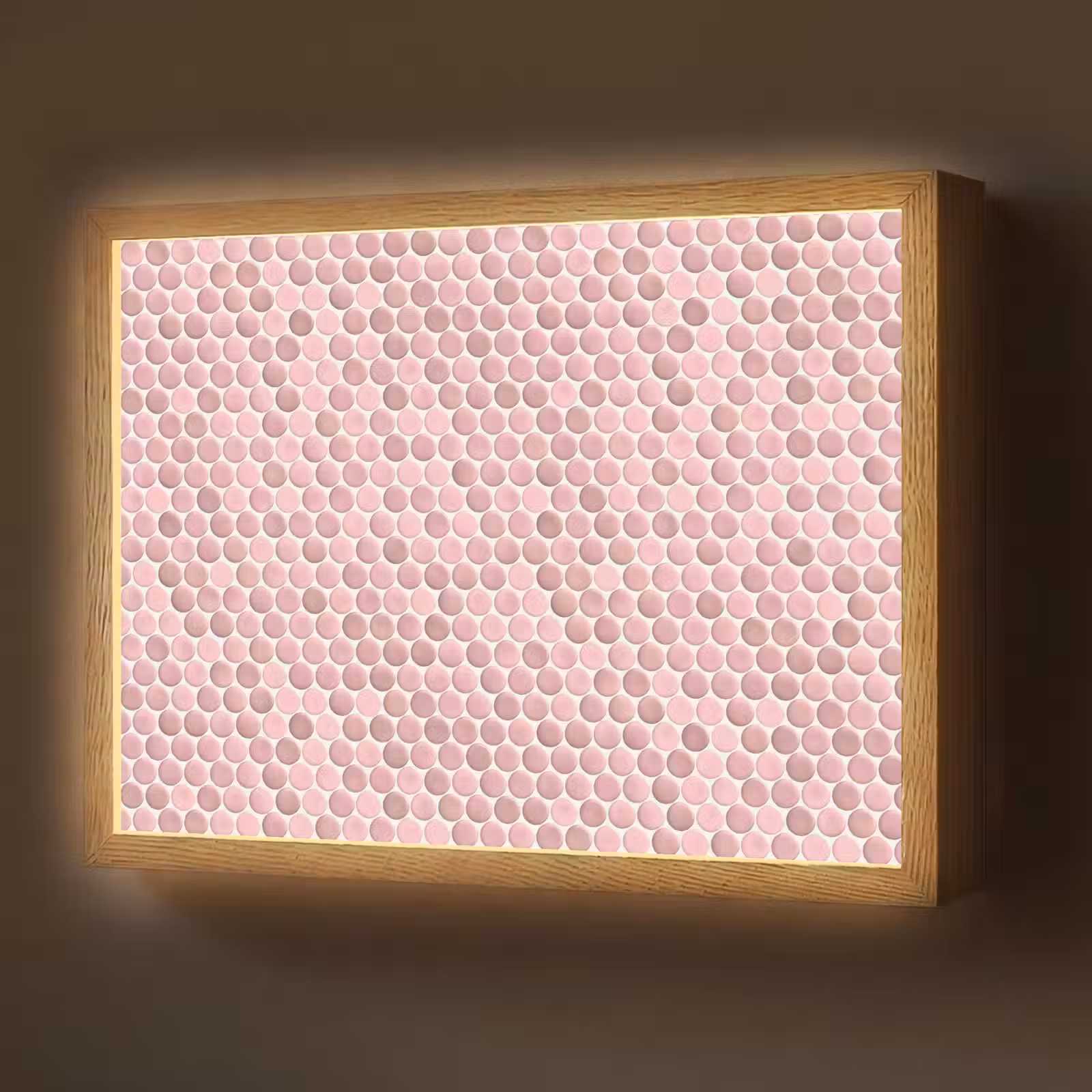 Lightbox - Wandlamp - Penny - Mozaïek - Lichtroze — 1