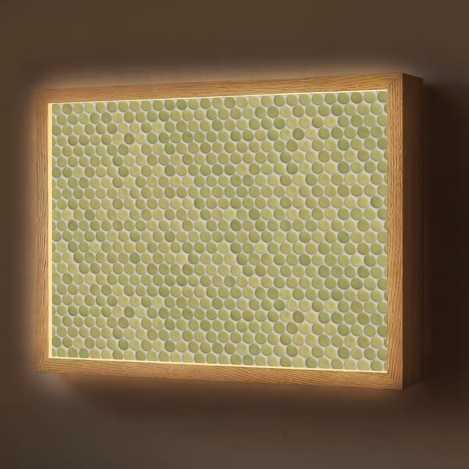 Lightbox - Wandlamp - Penny - Mozaïek - Olijfgroen — 1