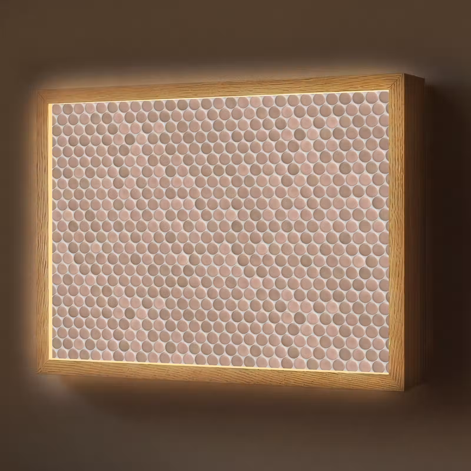 Lightbox - Wandlamp - Penny - Mozaïek - Oudroze - Terracotta — 1