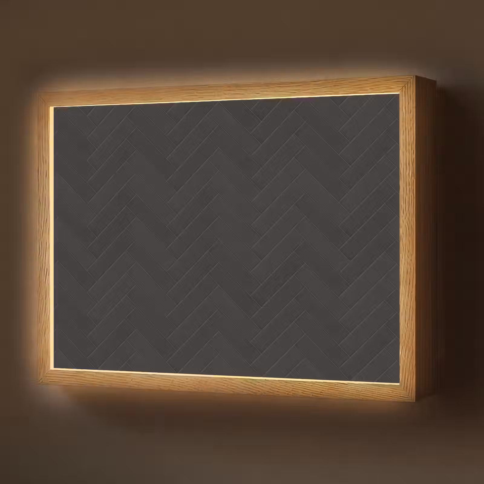 Lightbox - Wandlamp - Visgraat - Wandtegel - Mat - Zwart — 1