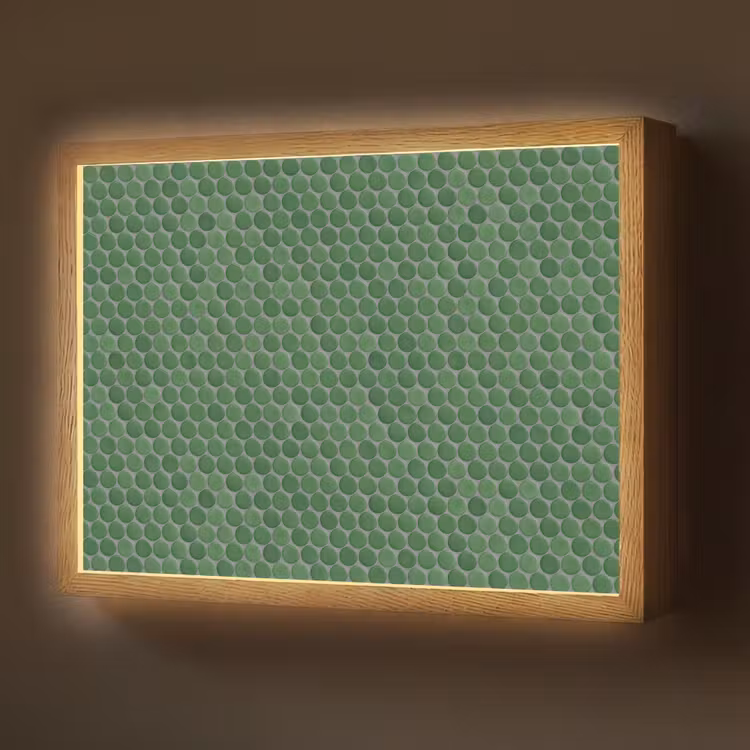 Lightbox - Wandlamp - Penny - Mozaïek - Bosgroen - Green — 1