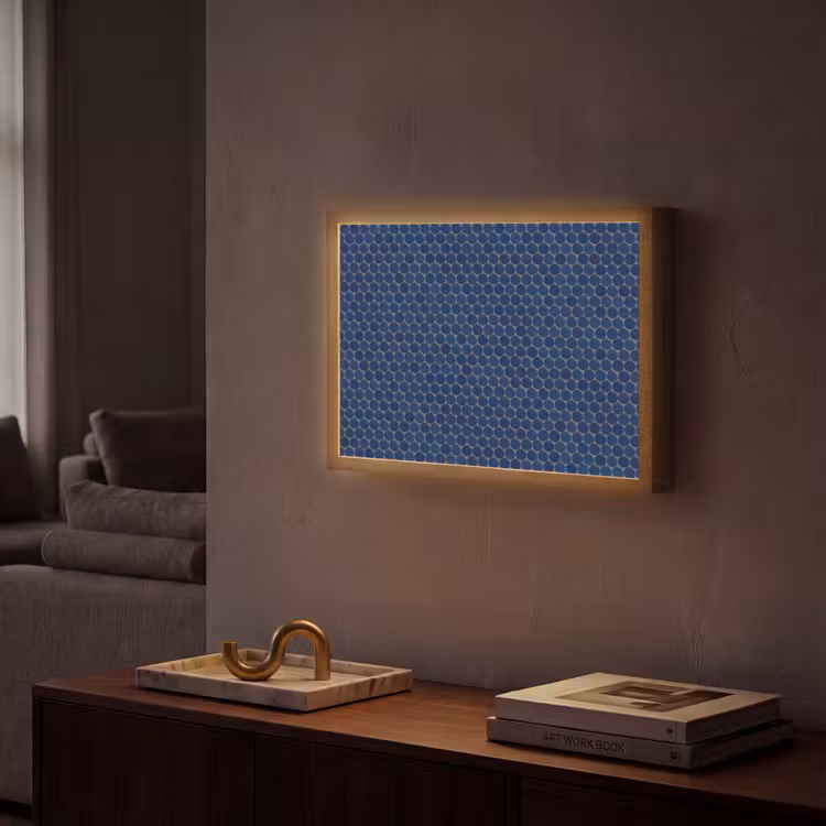 Lightbox - Wandlamp - Penny - Mozaïek - Donkerblauw — 2