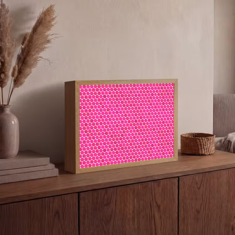 Lightbox - Wandlamp - Penny - Mozaïek - Felroze — 4
