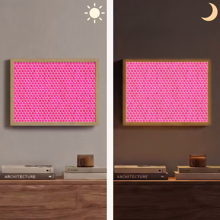 Lightbox - Wandlamp - Penny - Mozaïek - Felroze — 6