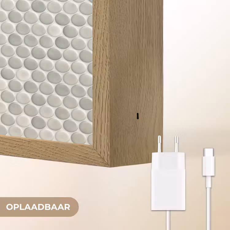Lightbox - Wandlamp - Penny - Mozaïek - Lichtgrijs — 7