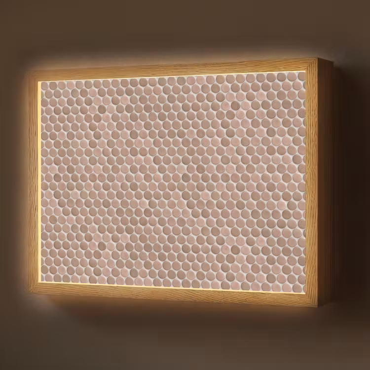 Lightbox - Wandlamp - Penny - Mozaïek - Oudroze - Terracotta — 1