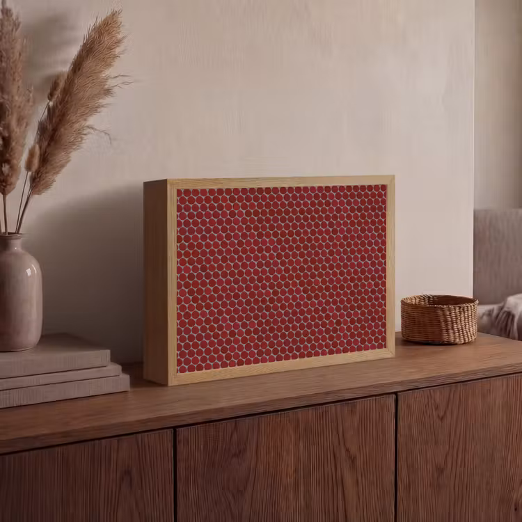 Lightbox - Wandlamp - Penny - Mozaïek - Rond - Rood — 4