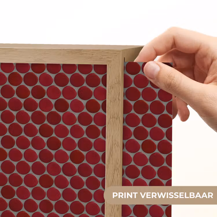 Lightbox - Wandlamp - Penny - Mozaïek - Rond - Rood — 5