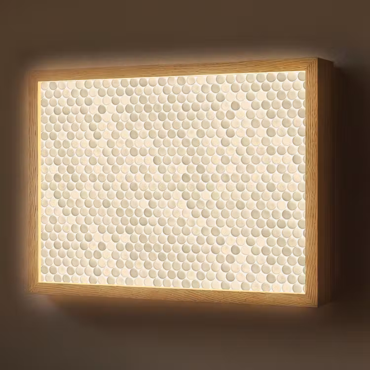 Lightbox - Wandlamp - Penny - Mozaïek - Zand — 1