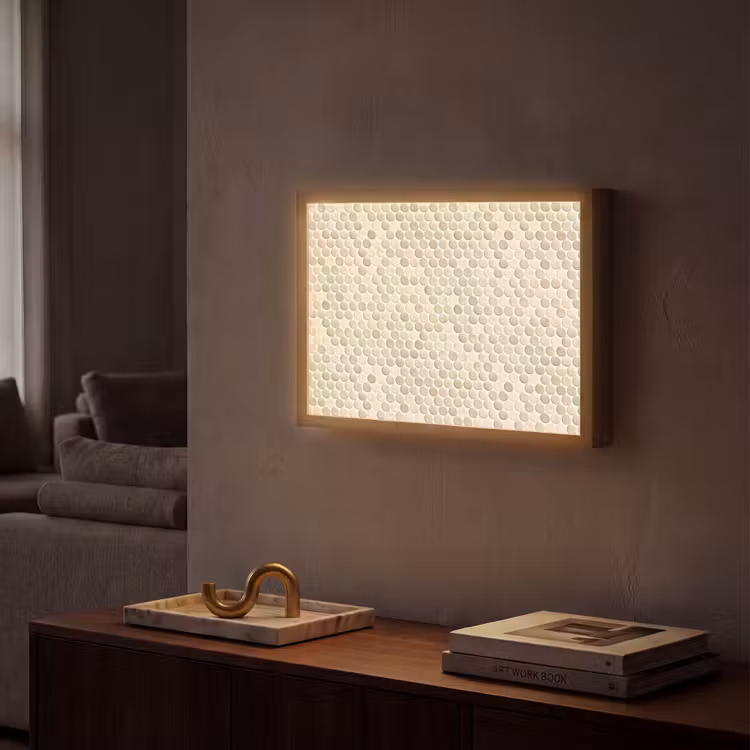 Lightbox - Wandlamp - Penny - Mozaïek - Zand — 2