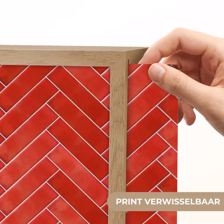Lightbox - Wandlamp - Visgraat - Tegel - Rood — 5