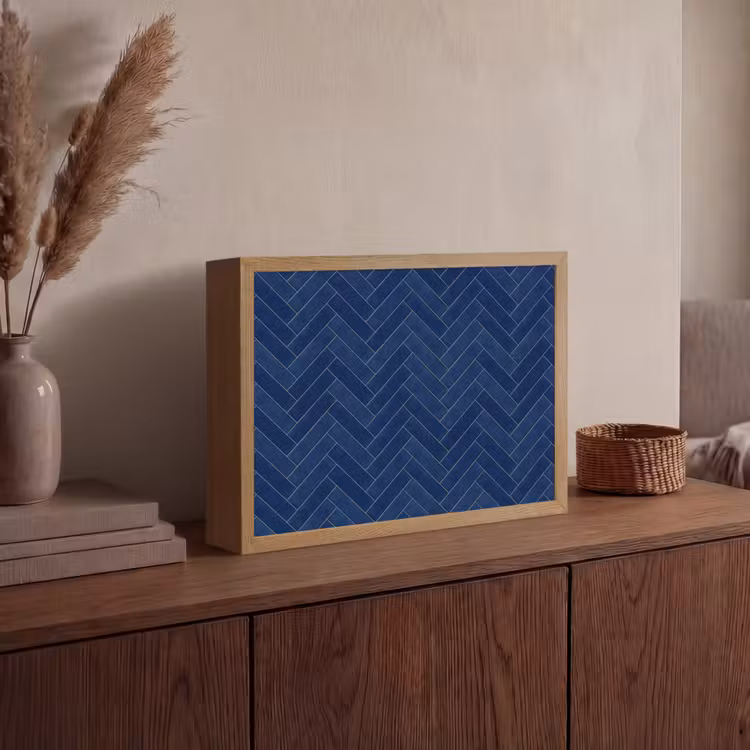 Lightbox - Wandlamp - Visgraat - Wandtegel - Donkerblauw - Navy Blue — 4