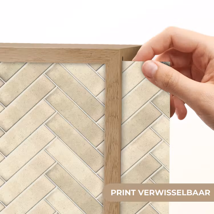 Lightbox - Wandlamp - Visgraat - Wandtegel - Licht Beige — 5