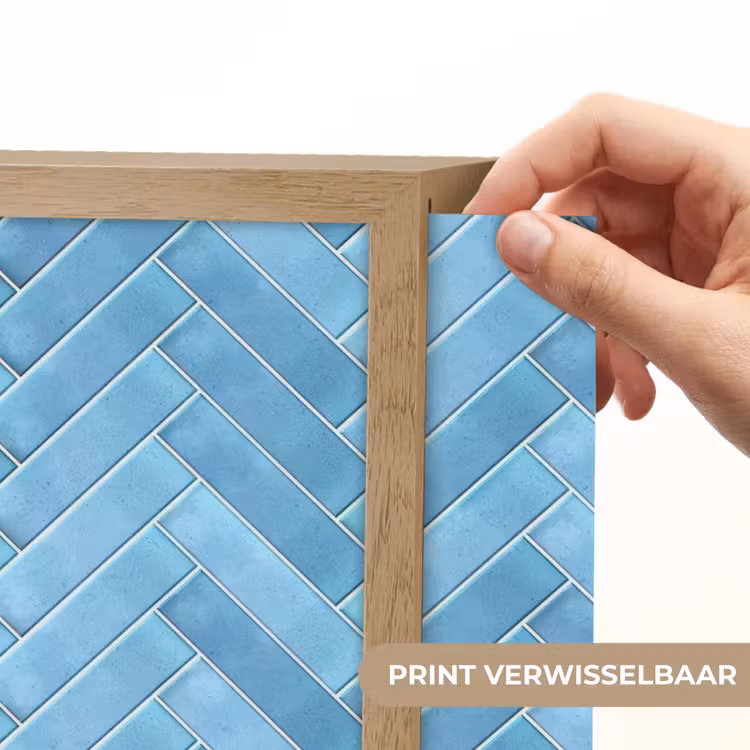 Lightbox - Wandlamp - Visgraat - Wandtegel - Lichtblauw — 5