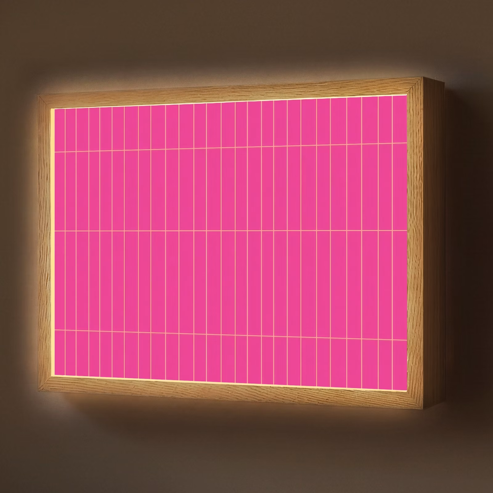 Lightbox - Wandlamp - Patroon - Tegel - Magenta - Roze — 1