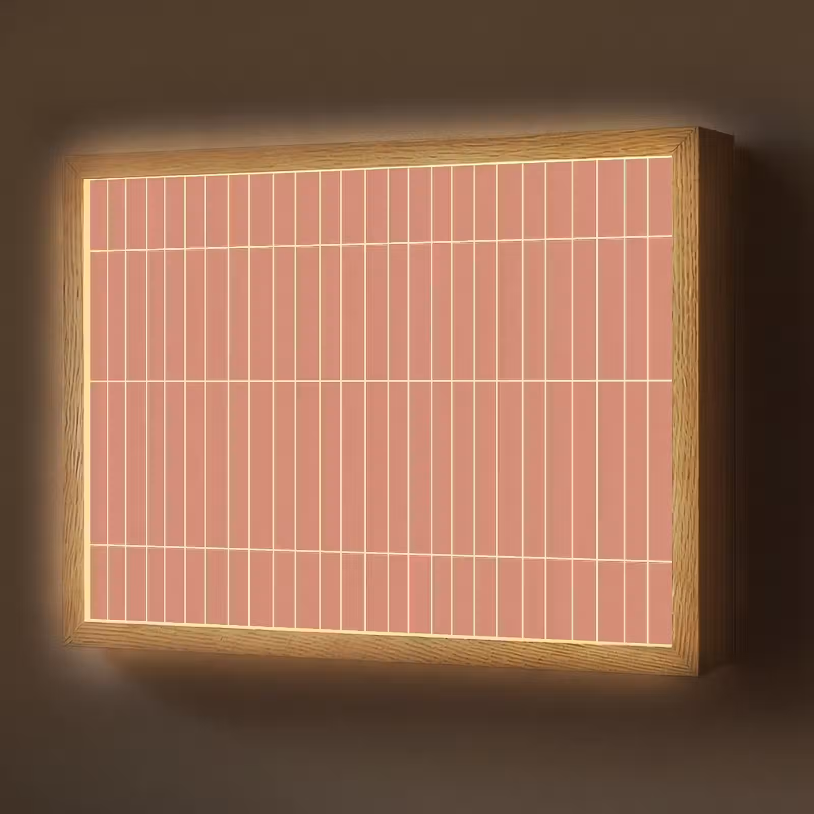 Lightbox - Wandlamp - Patroon - Tegels - Terracotta — 1