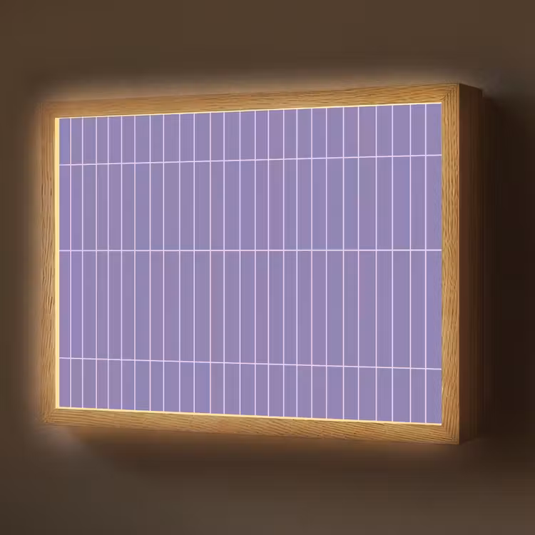 Lightbox - Wandlamp - Patroon - Tegel - Lila — 1