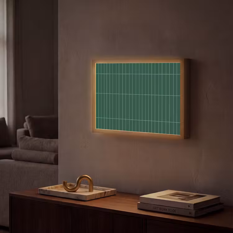 Lightbox - Wandlamp - Patroon - Tegels - Donkergroen — 2
