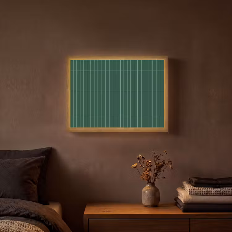 Lightbox - Wandlamp - Patroon - Tegels - Donkergroen — 3