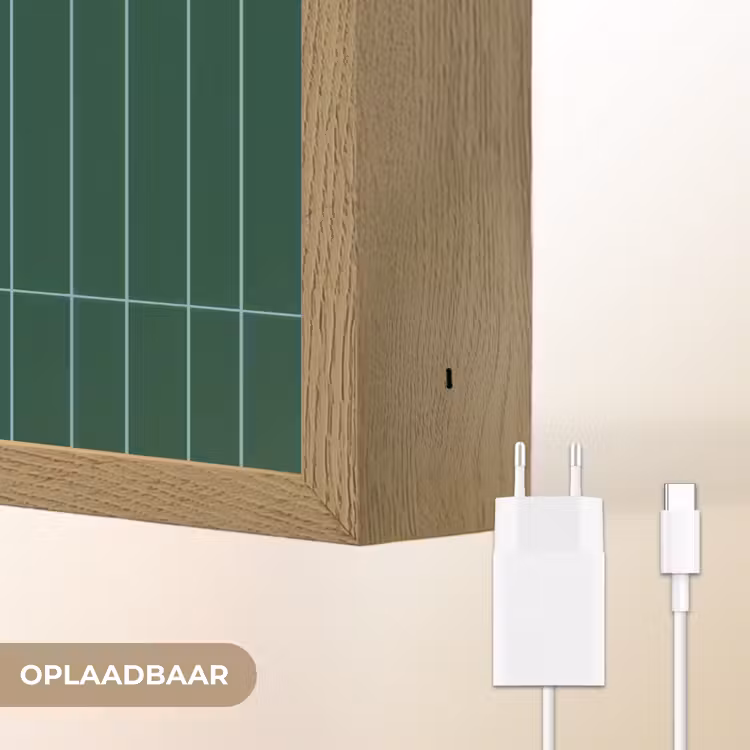 Lightbox - Wandlamp - Patroon - Tegels - Donkergroen — 7