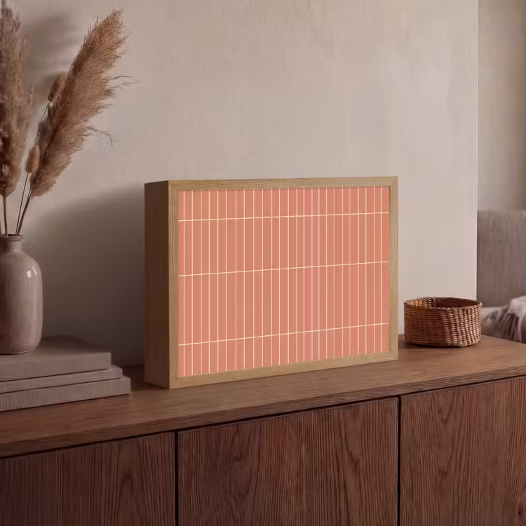 Lightbox - Wandlamp - Patroon - Tegels - Terracotta — 4